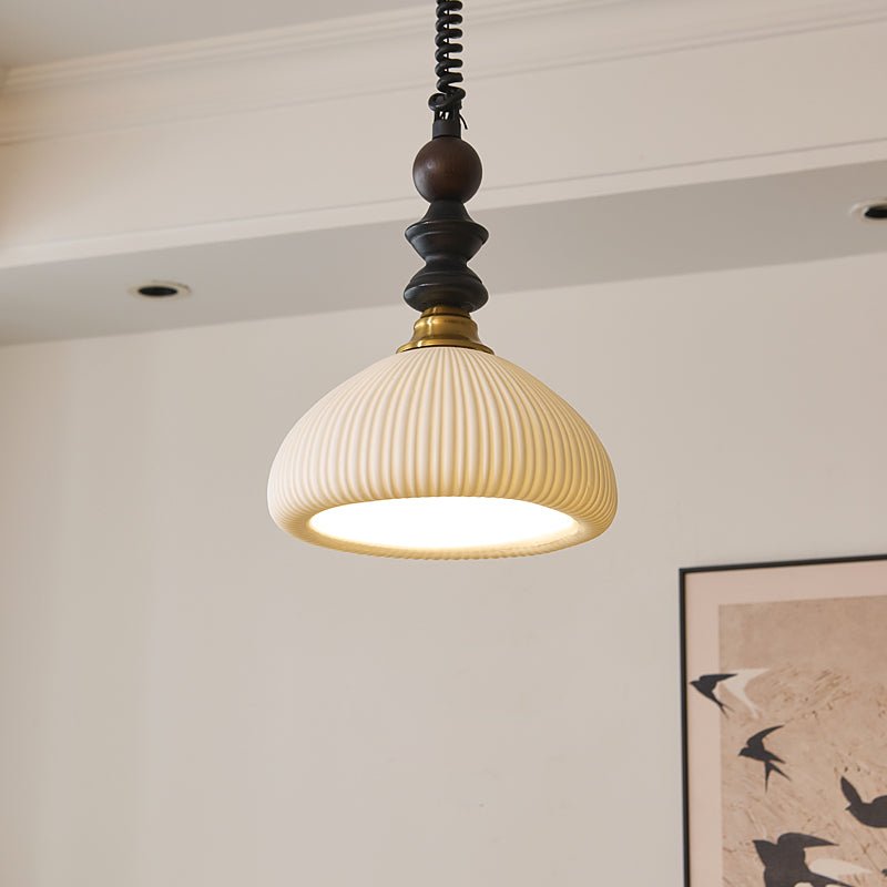 Halcyon Modern Minimalistisch Bogen Holz Pendelleuchte-Letslighting