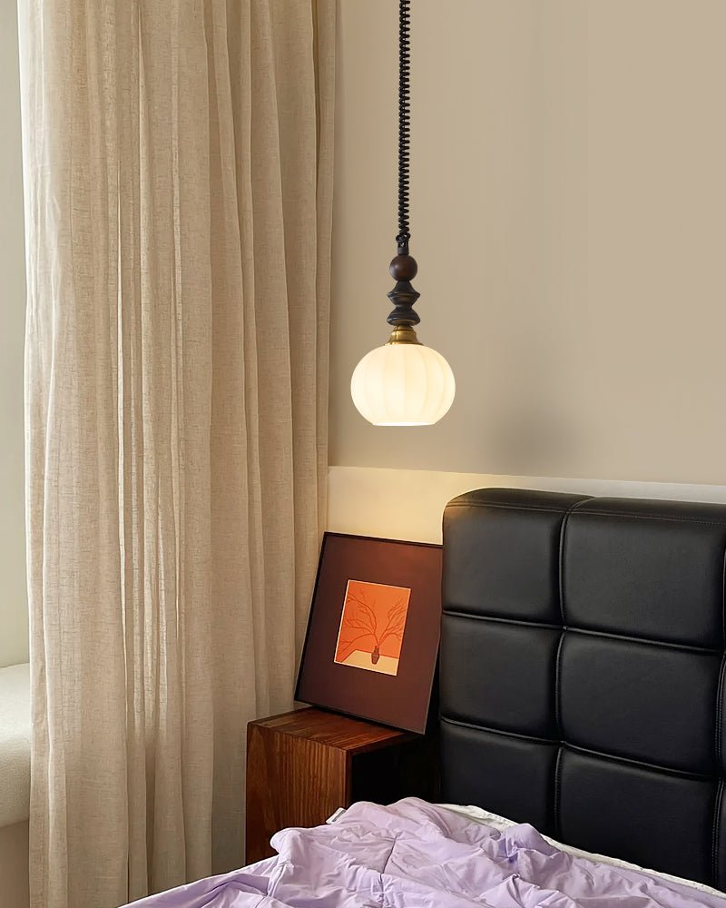 Halcyon Modern Minimalistisch Bogen Holz Pendelleuchte-Letslighting