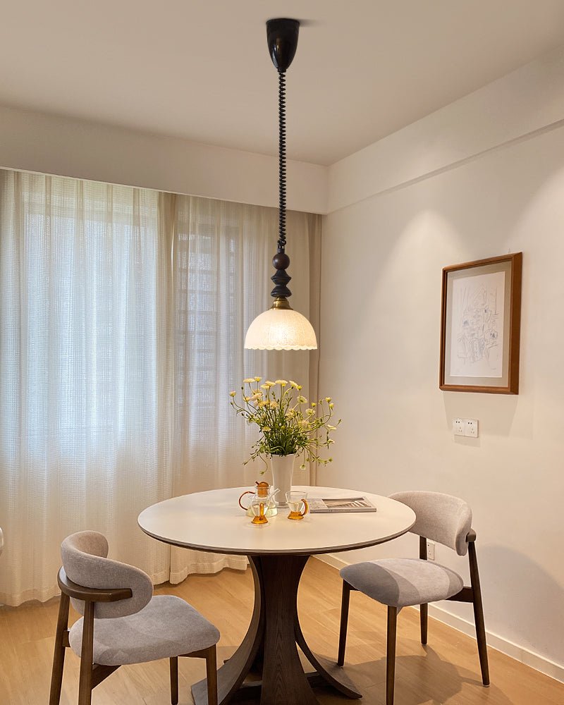 Halcyon Modern Minimalistisch Bogen Holz Pendelleuchte-Letslighting