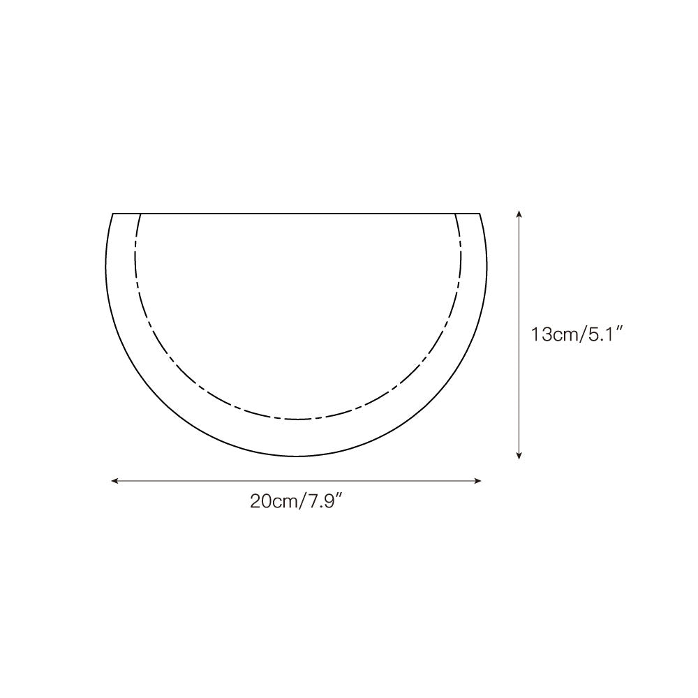 Cuvenarae Modern Minimalist Moon Travertine Wall Lamp - Letslighting