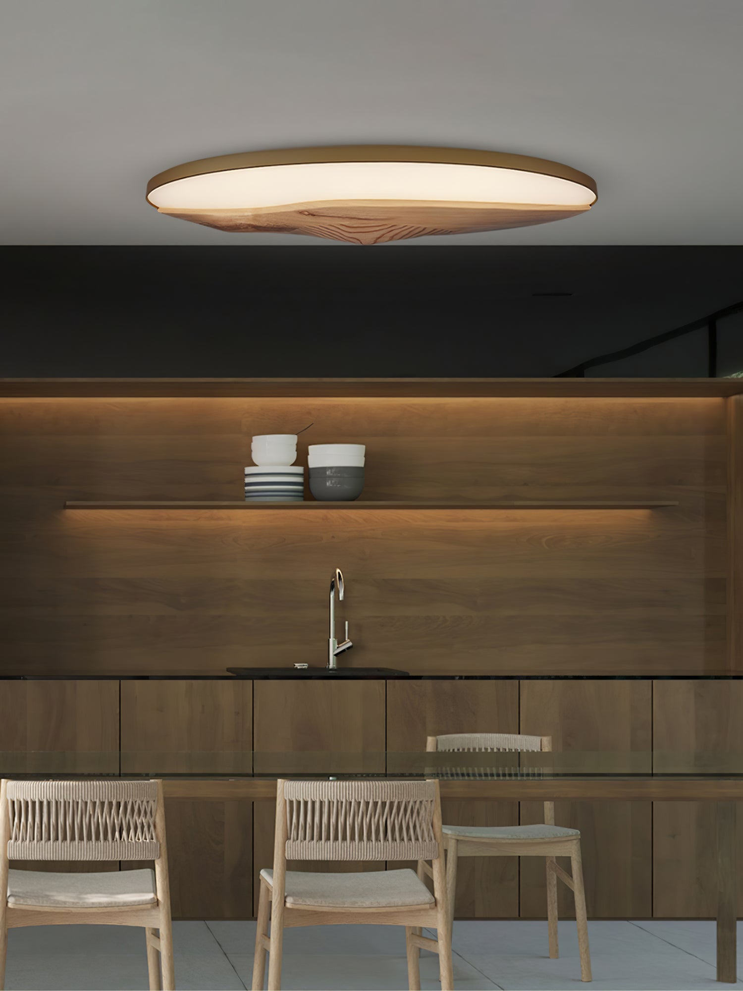 Vishaarae Scandi Deckenleuchte aus Holz-Letslighting