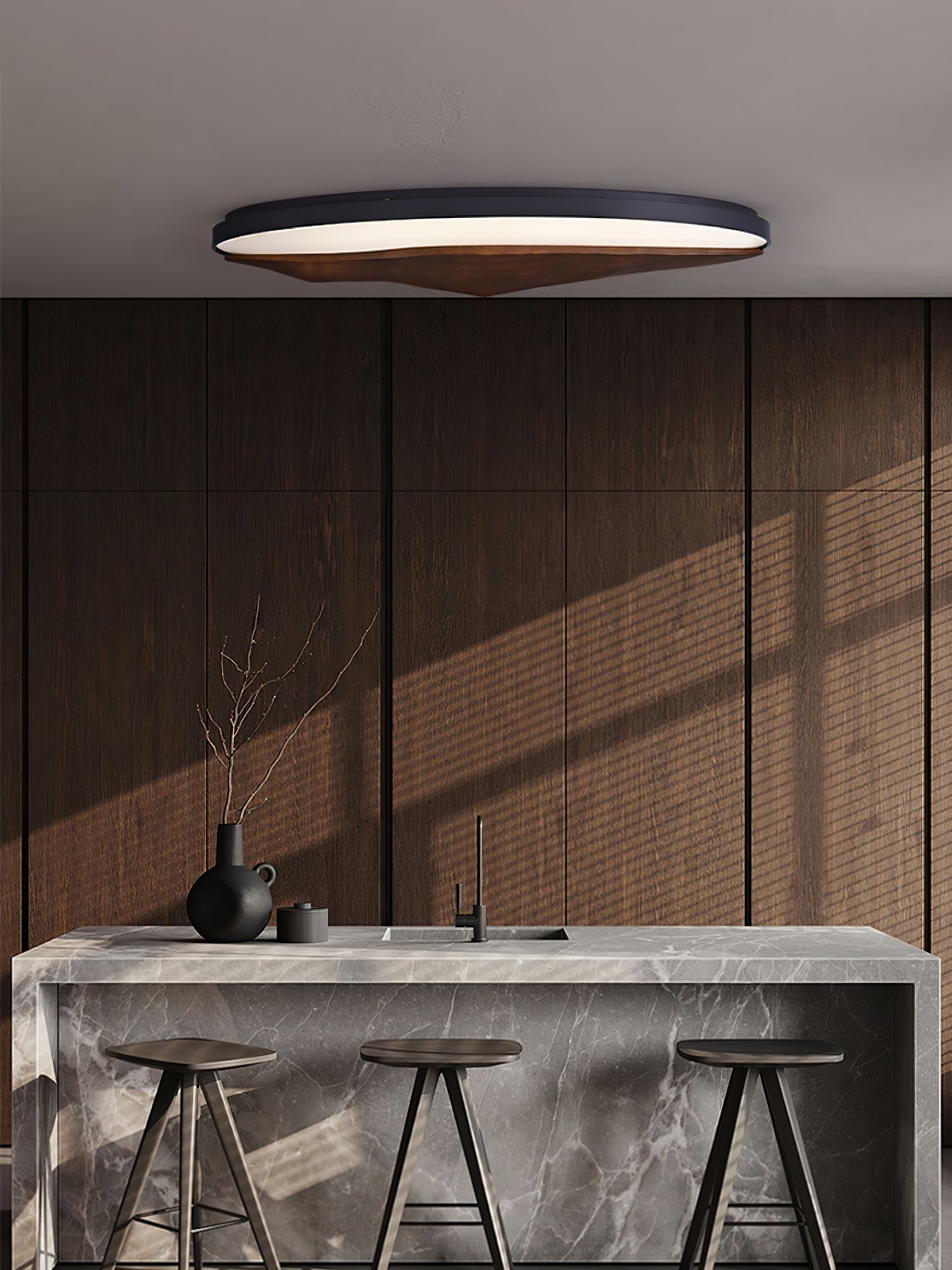 Vishaarae Scandi Deckenleuchte aus Holz-Letslighting