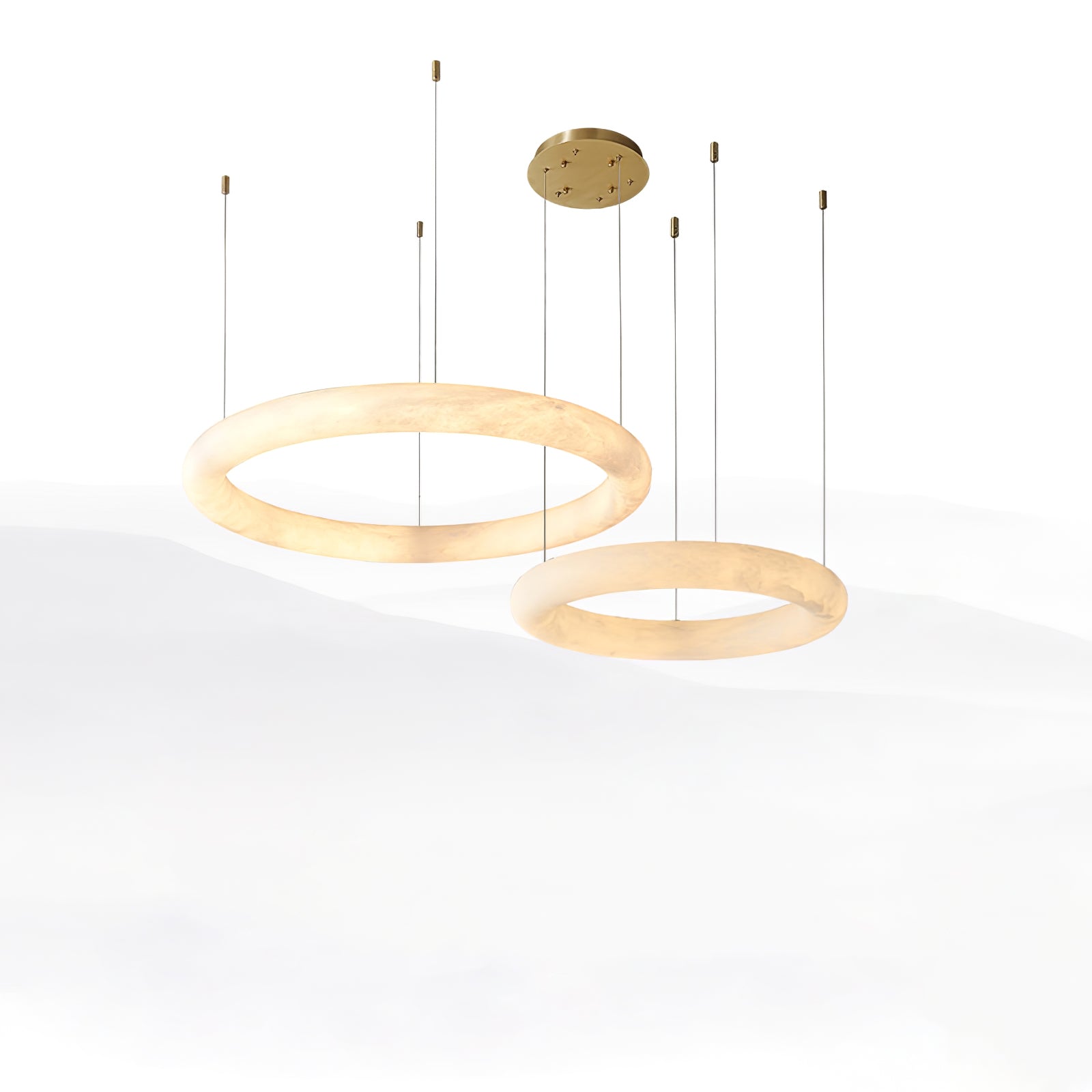 Erzorila Circular Alabaster Pendant Light - Neutralighting