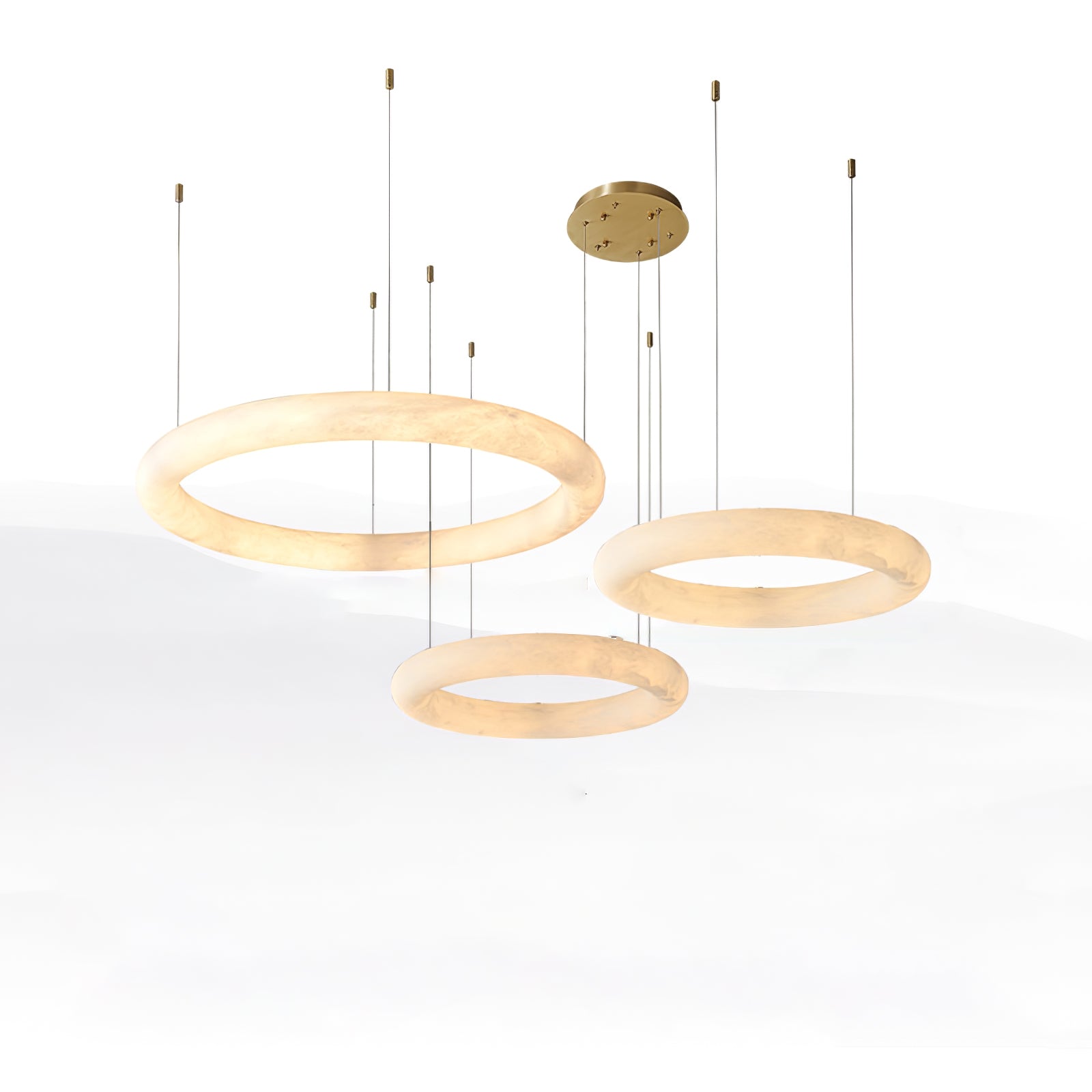Erzorila Circular Alabaster Pendant Light - Neutralighting
