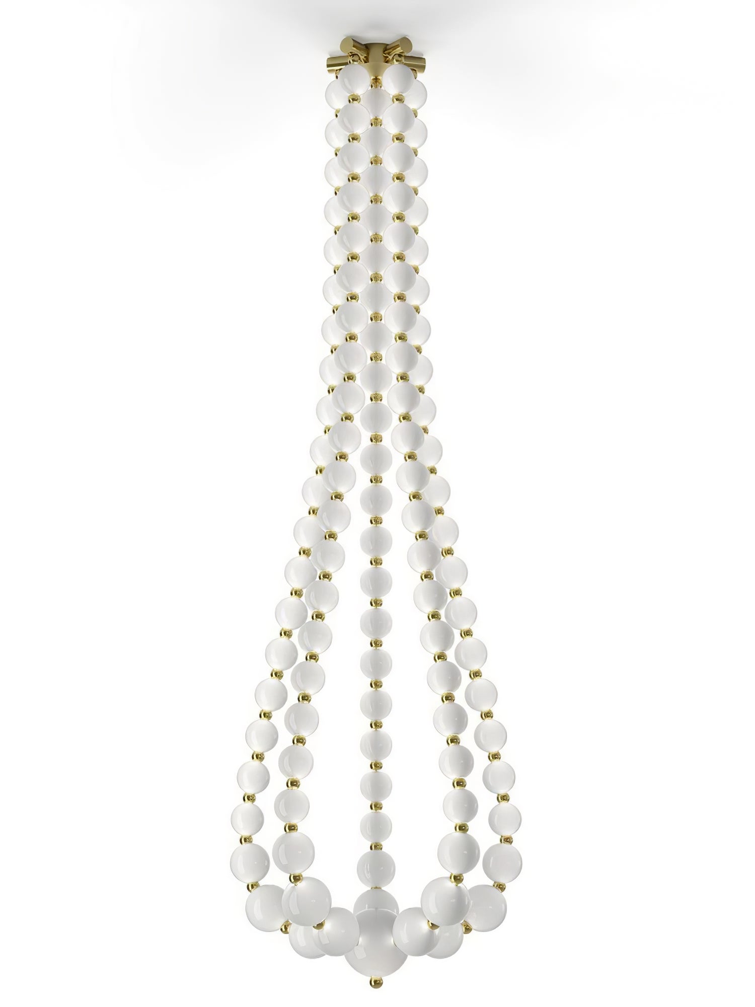 Pearl Kaskaden-Kronleuchter aus Glasperlen-Letslighting