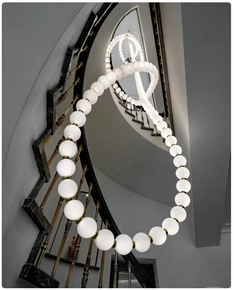 Pearl Kaskaden-Kronleuchter aus Glasperlen-Letslighting