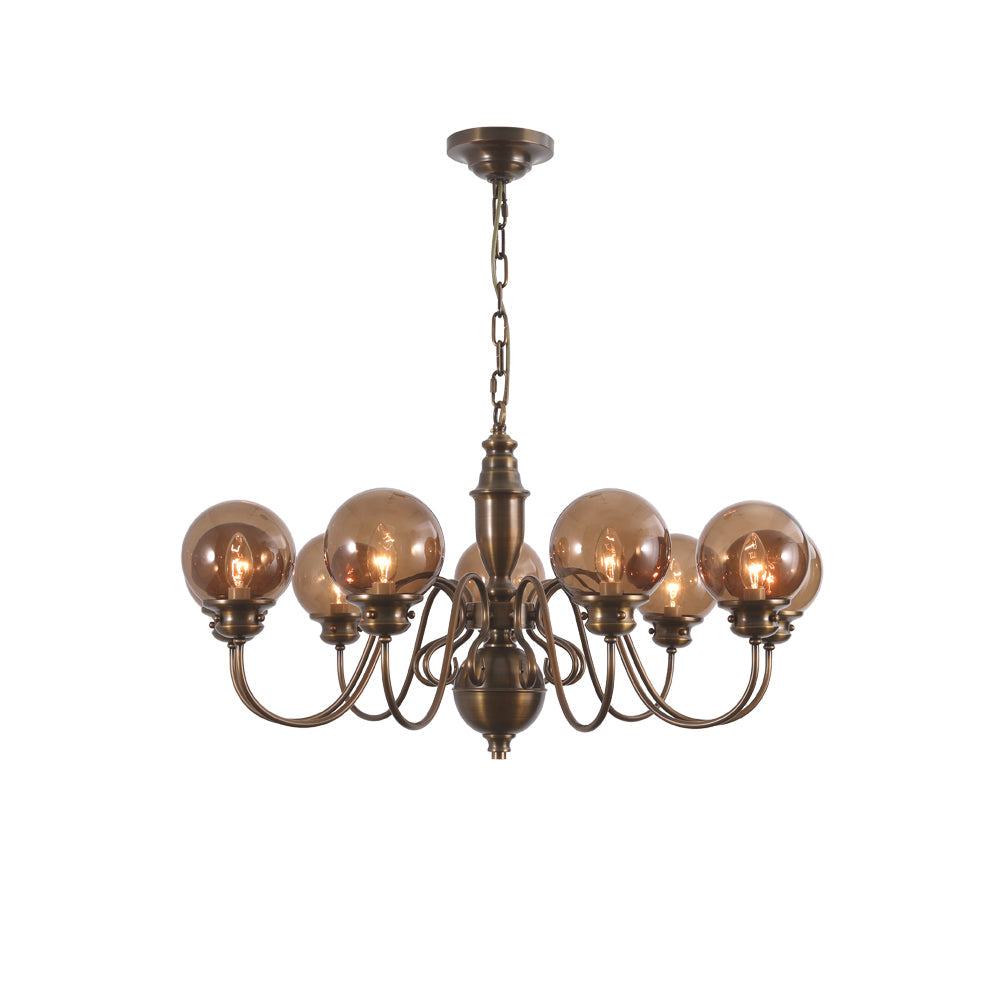 Ciphaen Postmoderner Luxus Messing Glas Kronleuchter-Letslighting