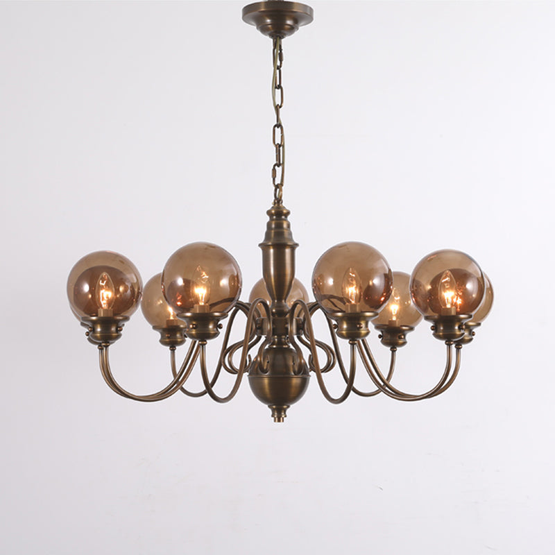 Ciphaen Postmoderner Luxus Messing Glas Kronleuchter-Letslighting