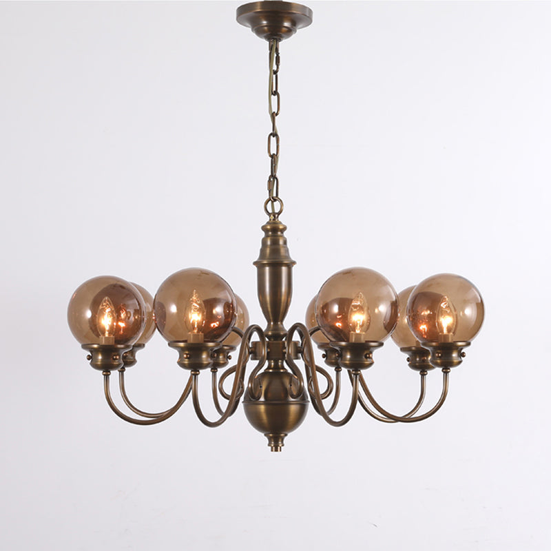 Ciphaen Postmoderner Luxus Messing Glas Kronleuchter-Letslighting