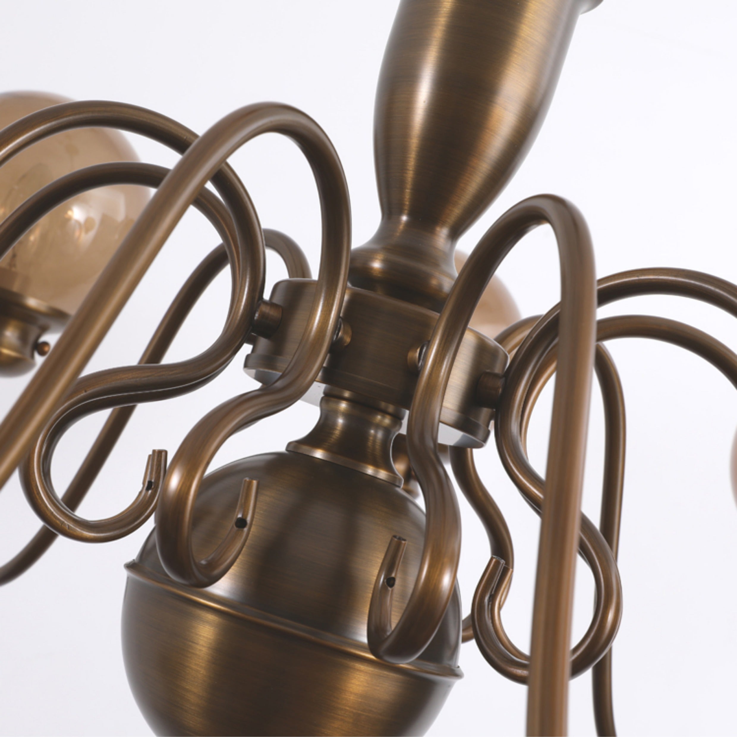 Ciphaen Postmoderner Luxus Messing Glas Kronleuchter-Letslighting