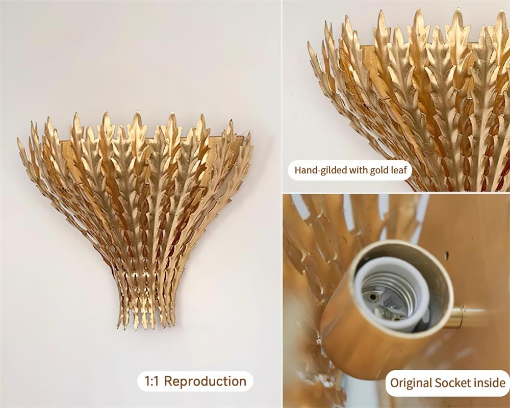 Wandleuchte Handgemacht Blatt Motiv Metall Körper Elegant Wandleuchte-Letslighting