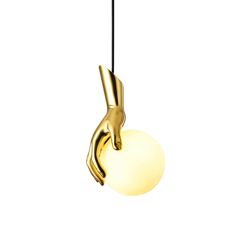 Avnorira Messing Glas Hand Kugel Pendelleuchte-Letslighting