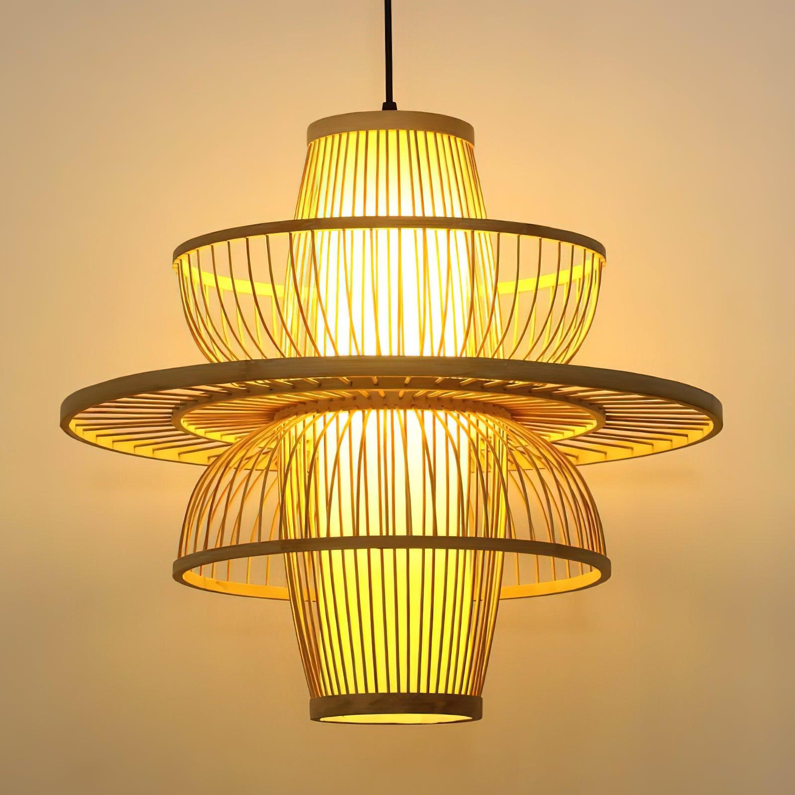 Covarir Handgefertigte Sigyn Bambus Pendelleuchte-Letslighting
