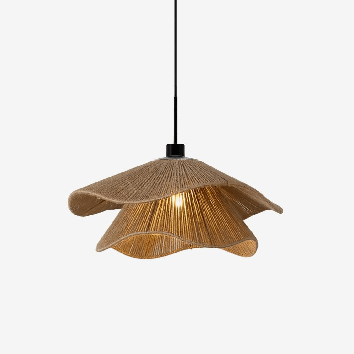 Lustra Pendelleuchte Handgefertigter Strohhut-Letslighting