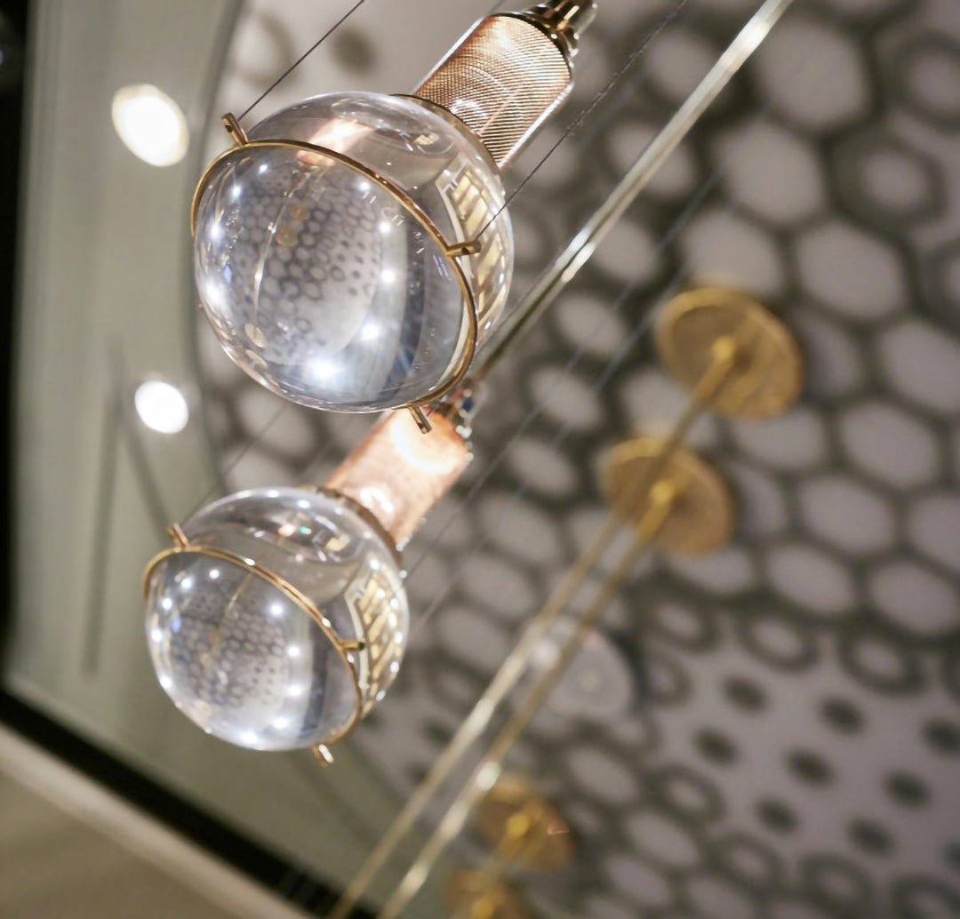 Solara Pendelleuchte mit Kristall, höhenverstellbar-Letslighting