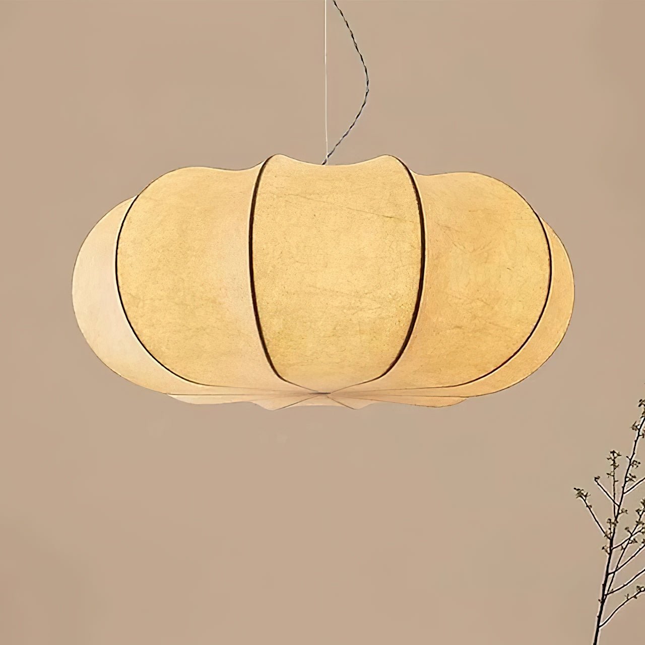 Oblate Silk Pendant Lamp - Blowlighting