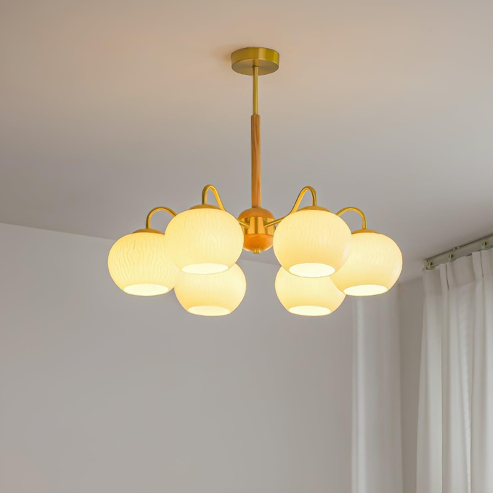 Elyra Eleganter Holz-Kronleuchter-Letslighting