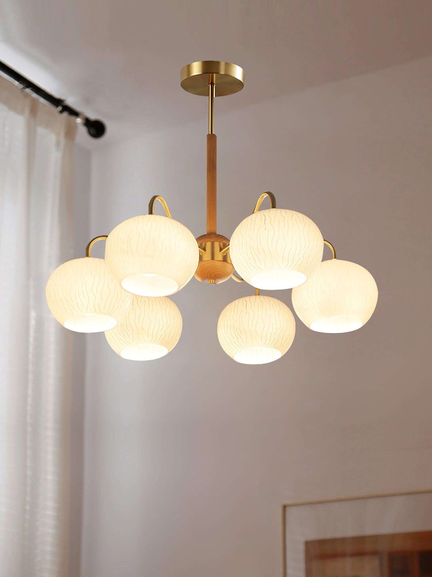 Elyra Eleganter Holz-Kronleuchter-Letslighting