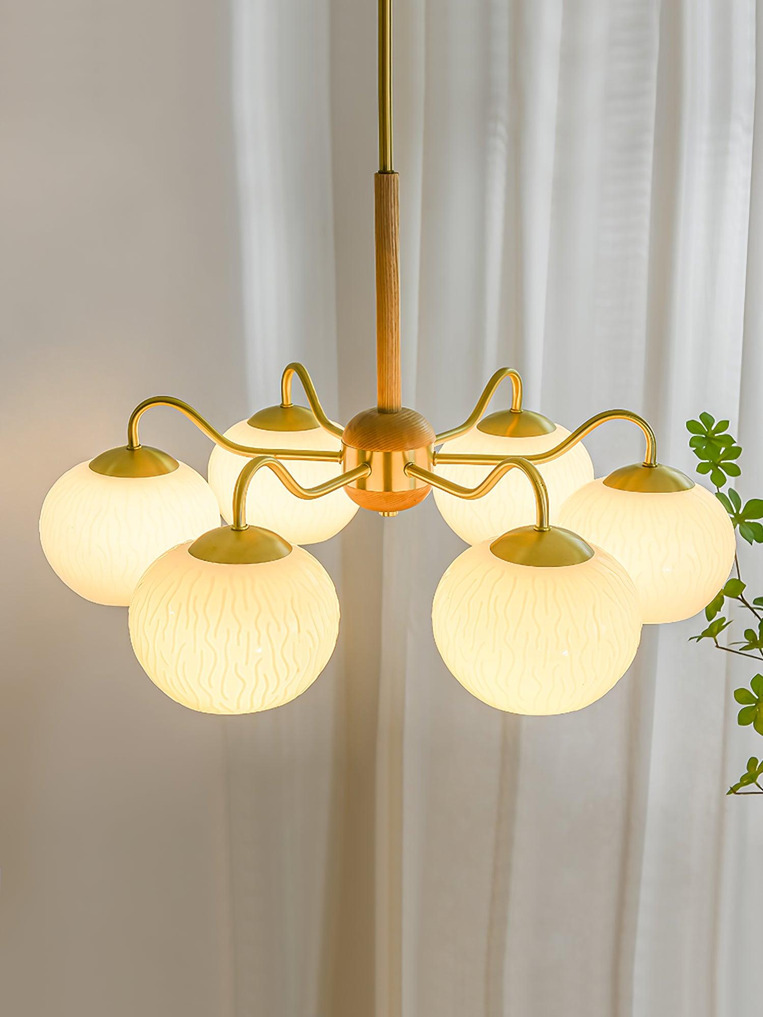 Elyra Eleganter Holz-Kronleuchter-Letslighting