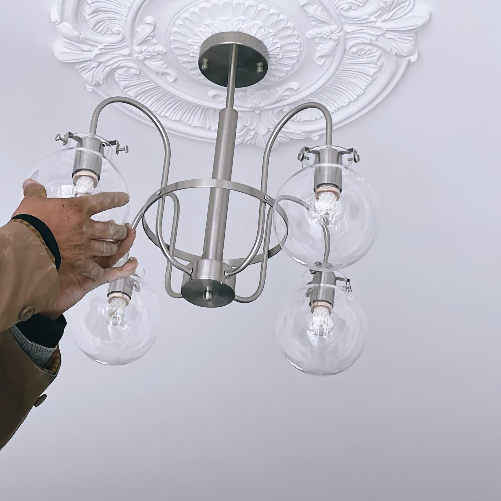 Verinyra Premium Nordisch Kunst Glas Kronleuchter-Letslighting