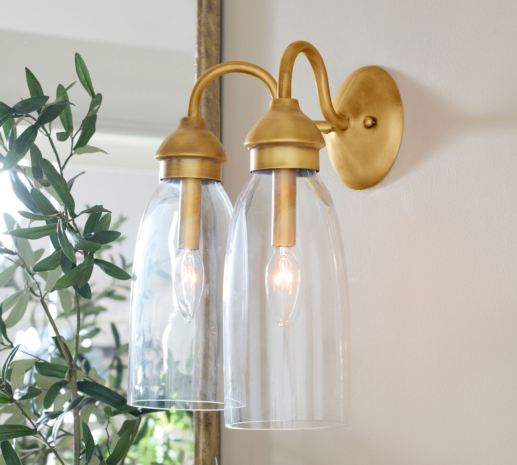 Nydoreth Kupferglas-Wandleuchte-Letslighting
