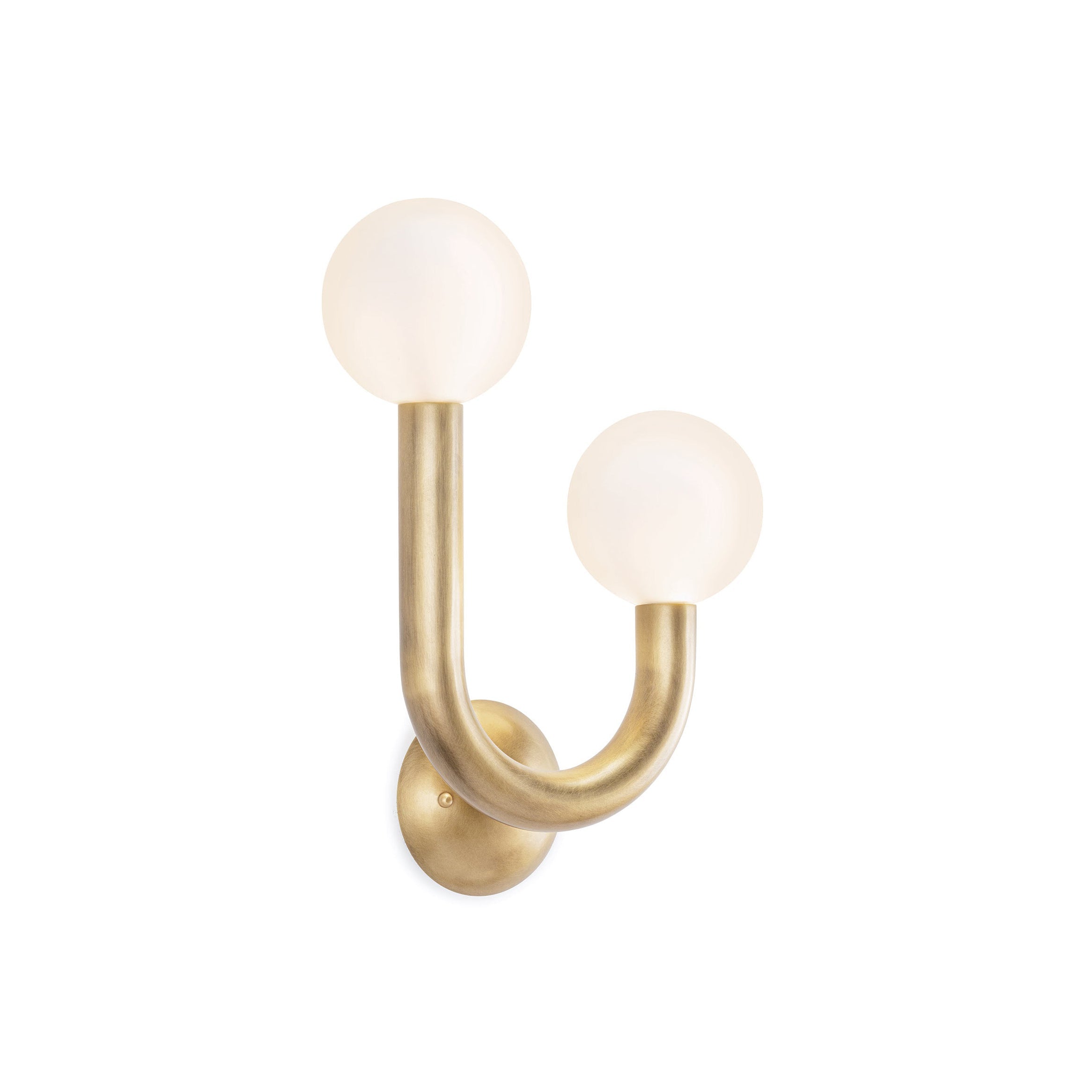 Zoshaos Moderne Wandleuchte aus Messing und Glas-Letslighting