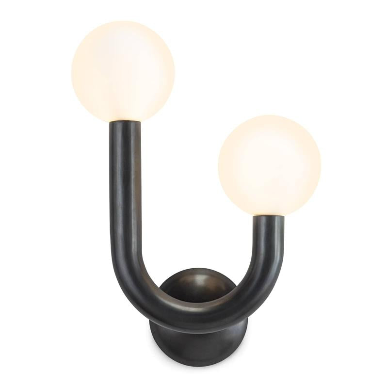 Zoshaos Moderne Wandleuchte aus Messing und Glas-Letslighting