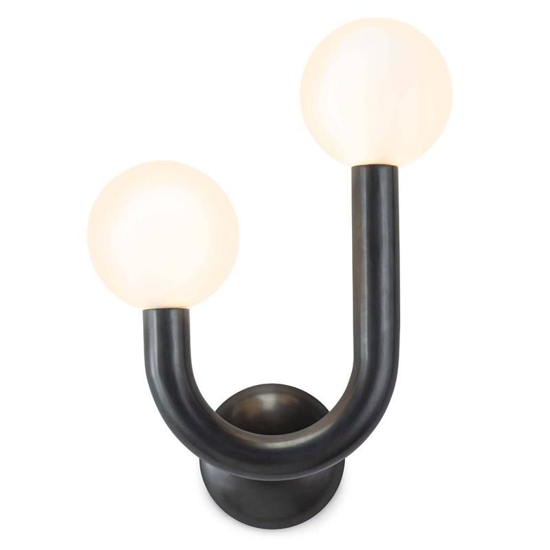 Zoshaos Moderne Wandleuchte aus Messing und Glas-Letslighting