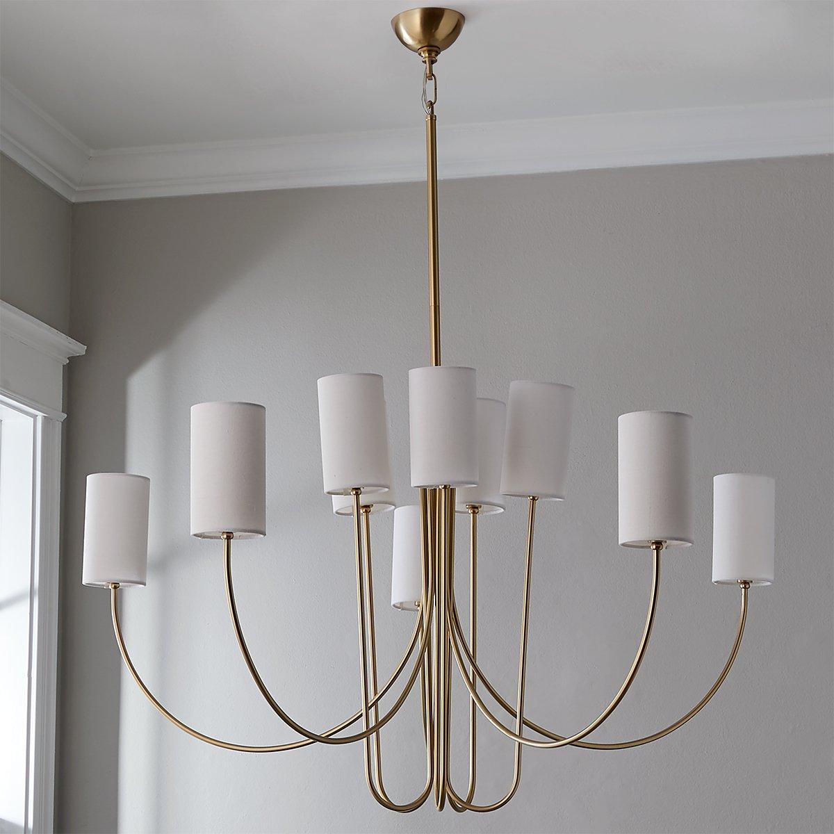 Asolira Vintage Industrieller Schwarzer Stoff-Kronleuchter-Letslighting