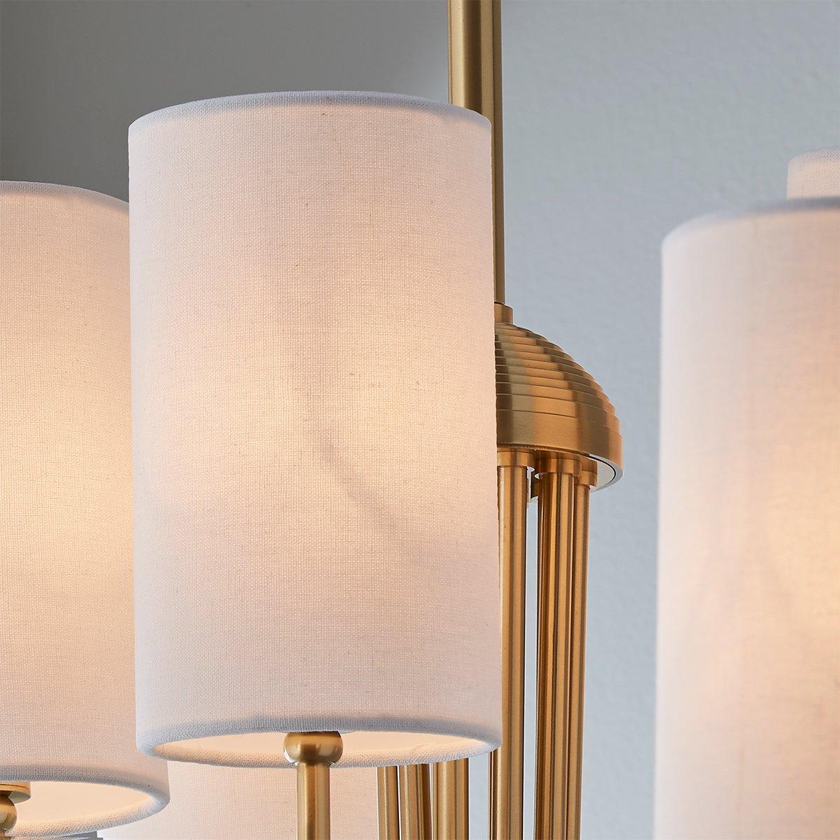 Asolira Vintage Industrieller Schwarzer Stoff-Kronleuchter-Letslighting