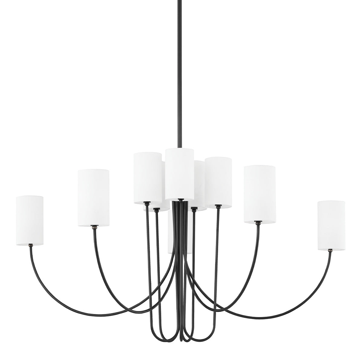 Asolira Vintage Industrieller Schwarzer Stoff-Kronleuchter-Letslighting