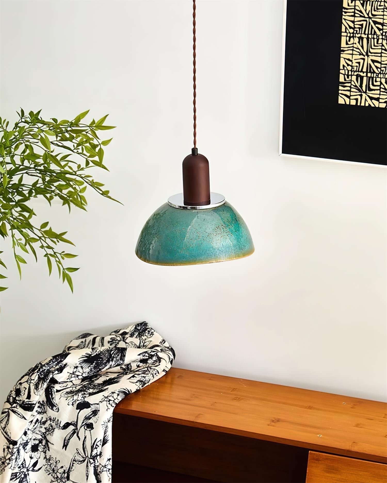 Pendelleuchte Keramik Glasierte Rustikal Ambient-Letslighting