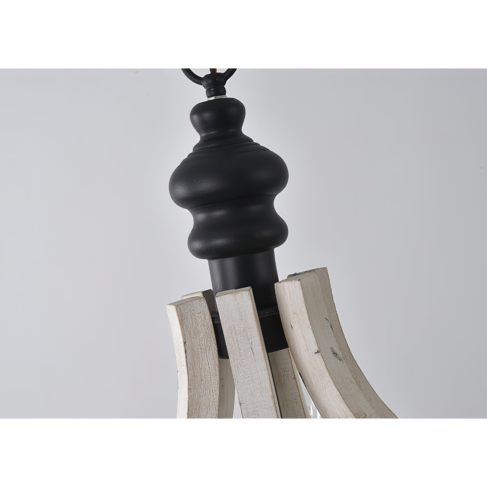 Ephaos Industrieller Vintage Kronleuchter aus Holz-Letslighting