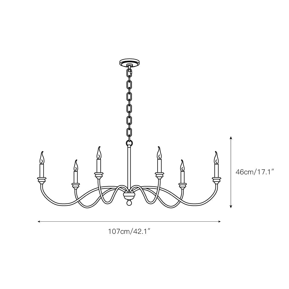 Ivvinisra Industrieller Vintage-Kronleuchter-Letslighting