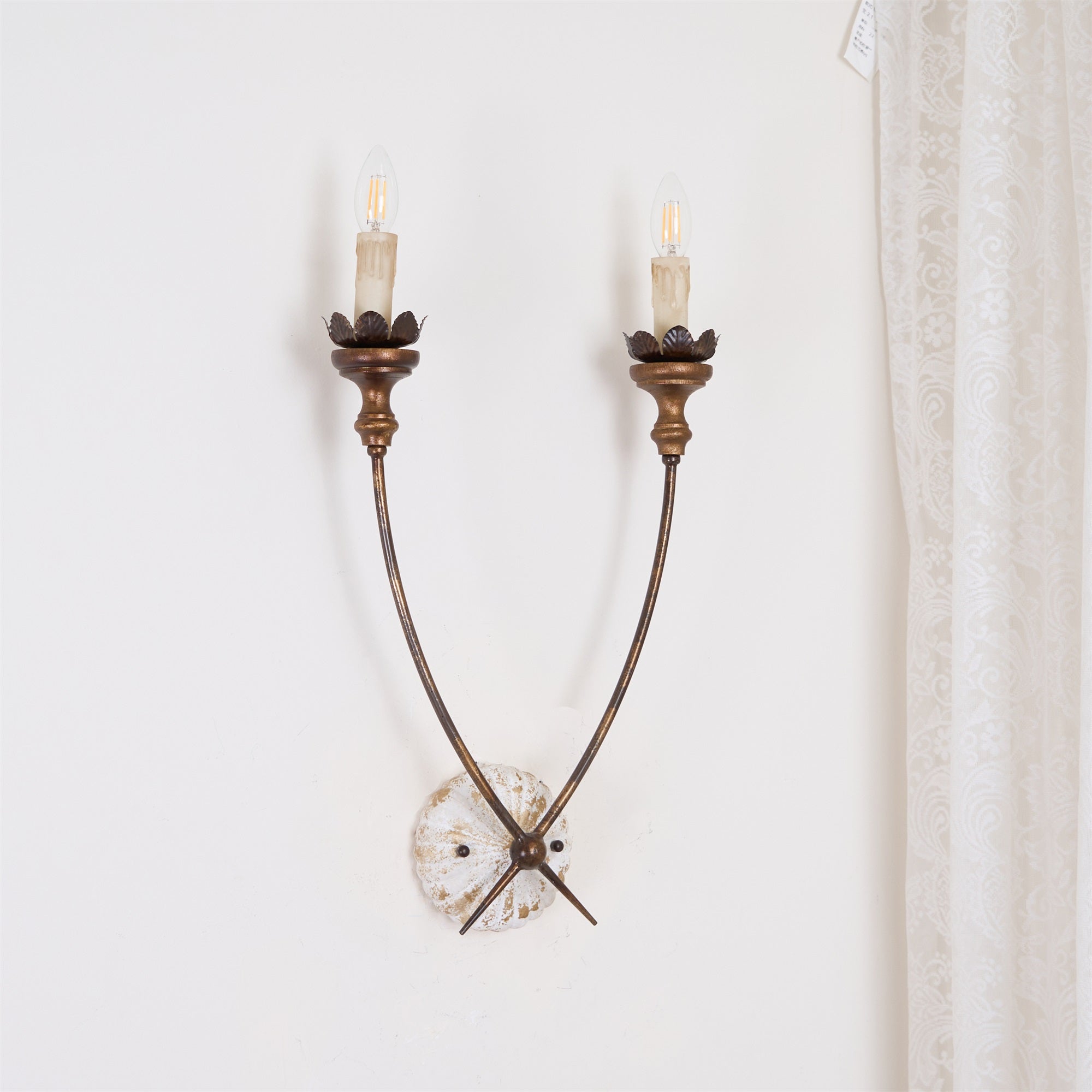 Catalos Vintage Industrie Holz Wandleuchte-Letslighting