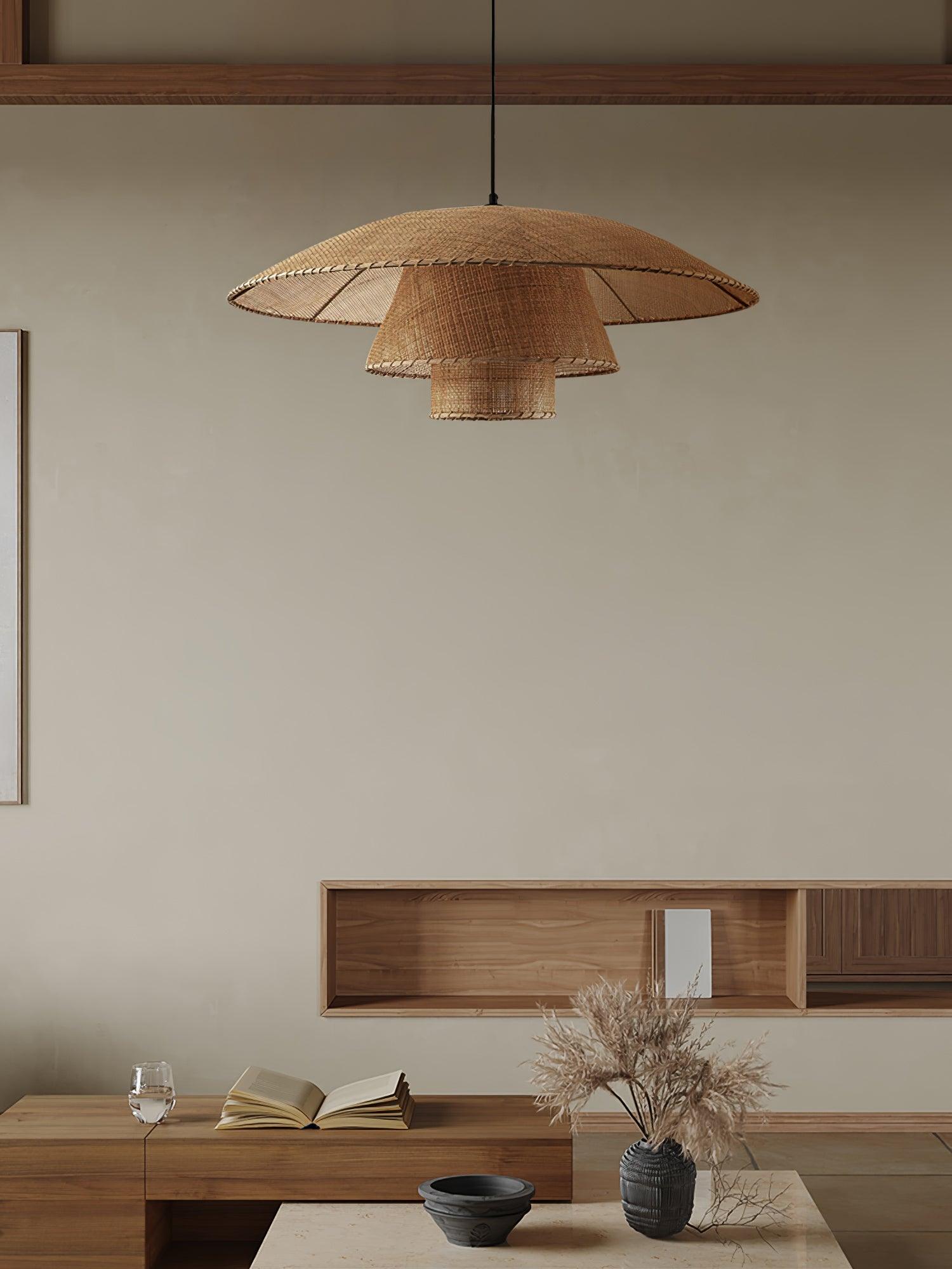 Orvellace Rattan Vintage Pendelleuchte-Letslighting