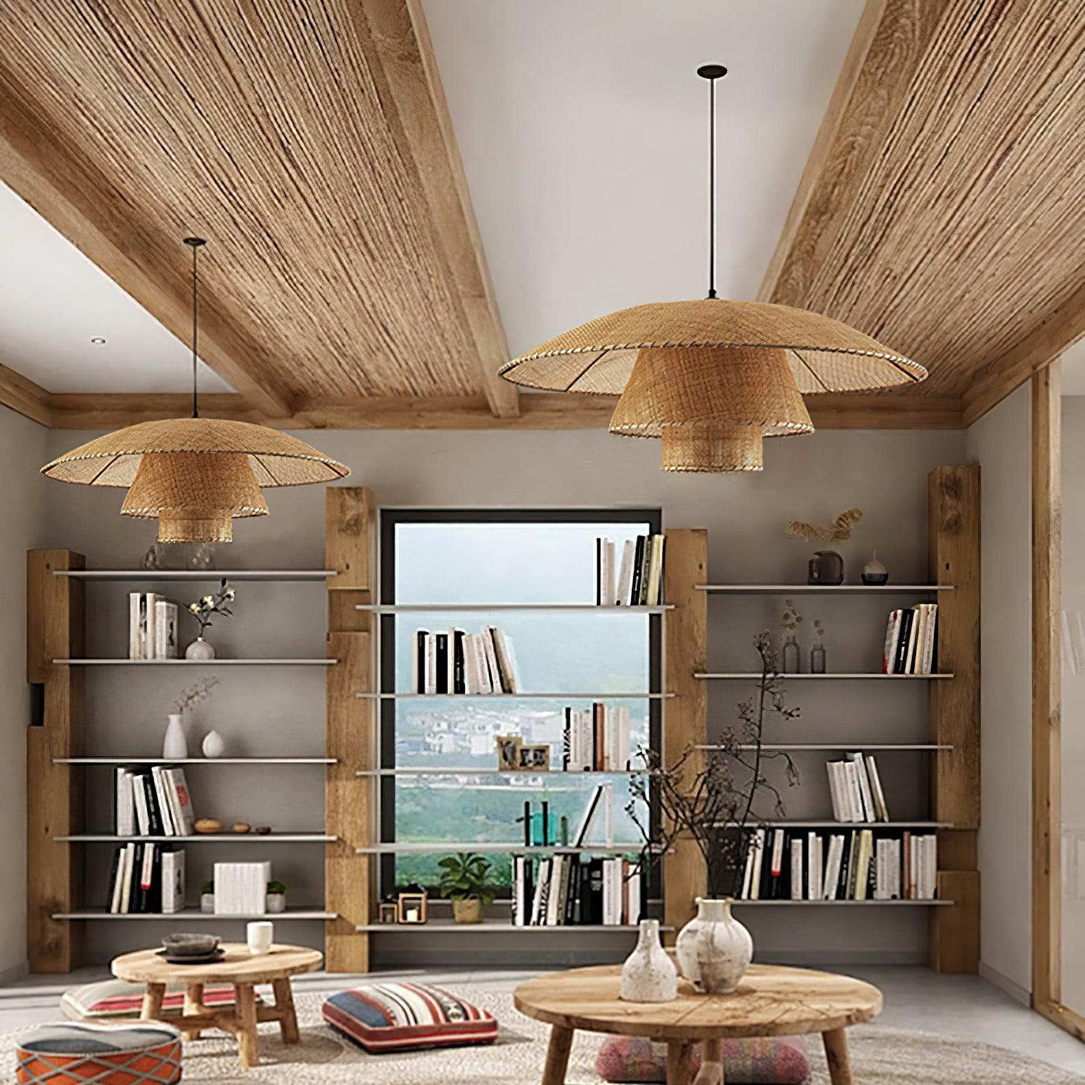 Orvellace Rattan Vintage Pendelleuchte-Letslighting