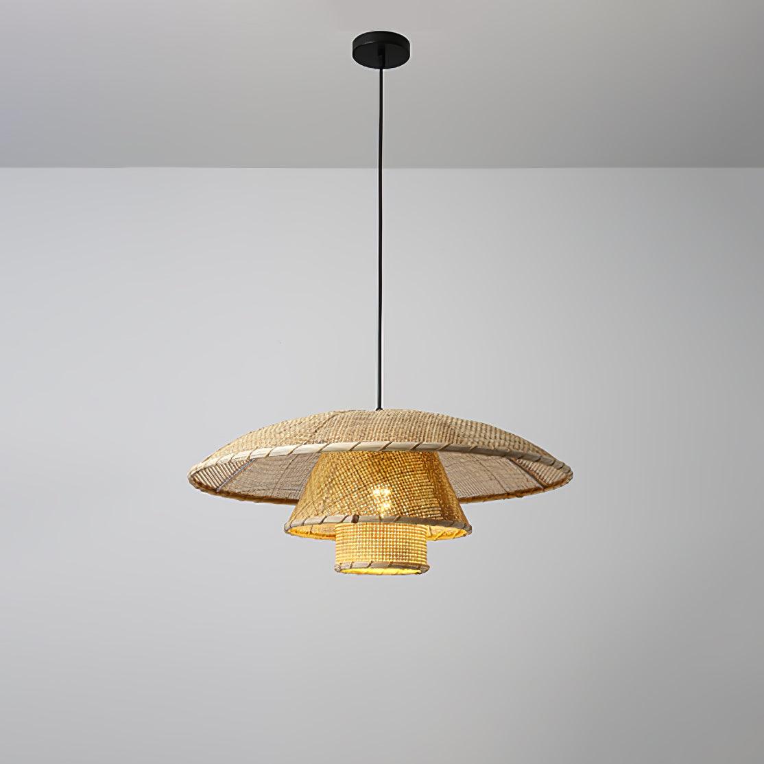 Orvellace Rattan Vintage Pendelleuchte-Letslighting