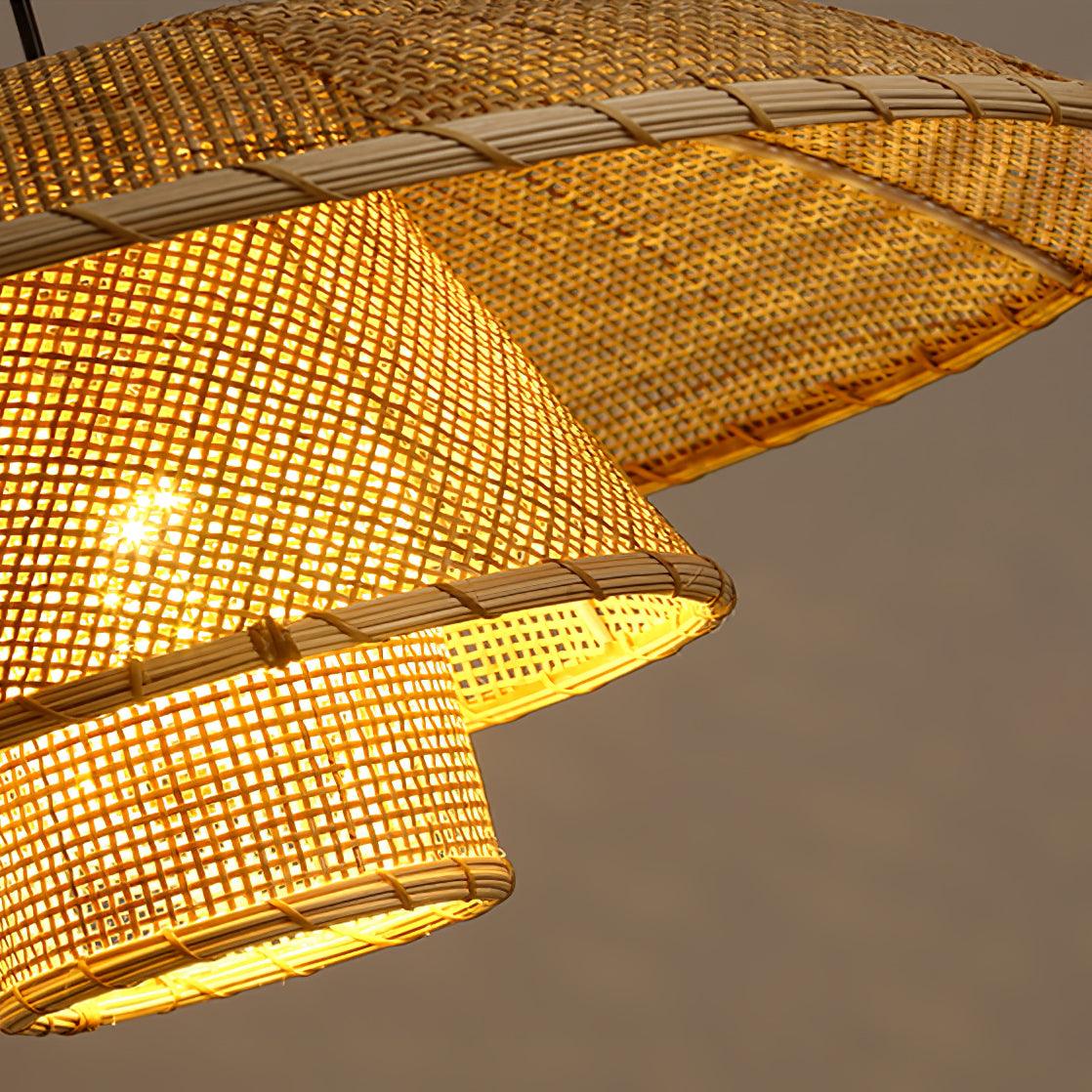 Orvellace Rattan Vintage Pendelleuchte-Letslighting