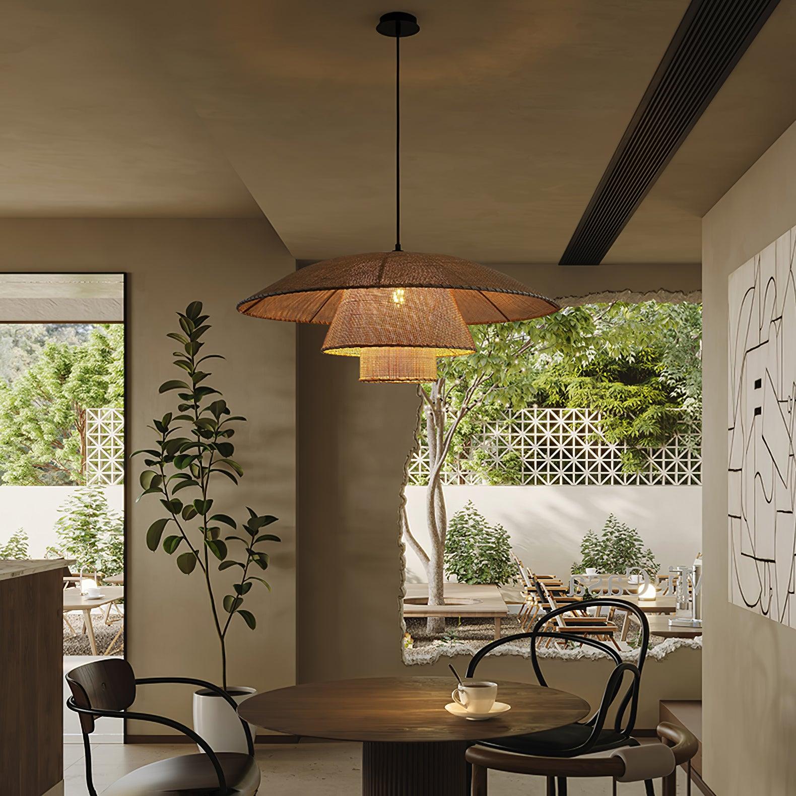 Orvellace Rattan Vintage Pendelleuchte-Letslighting