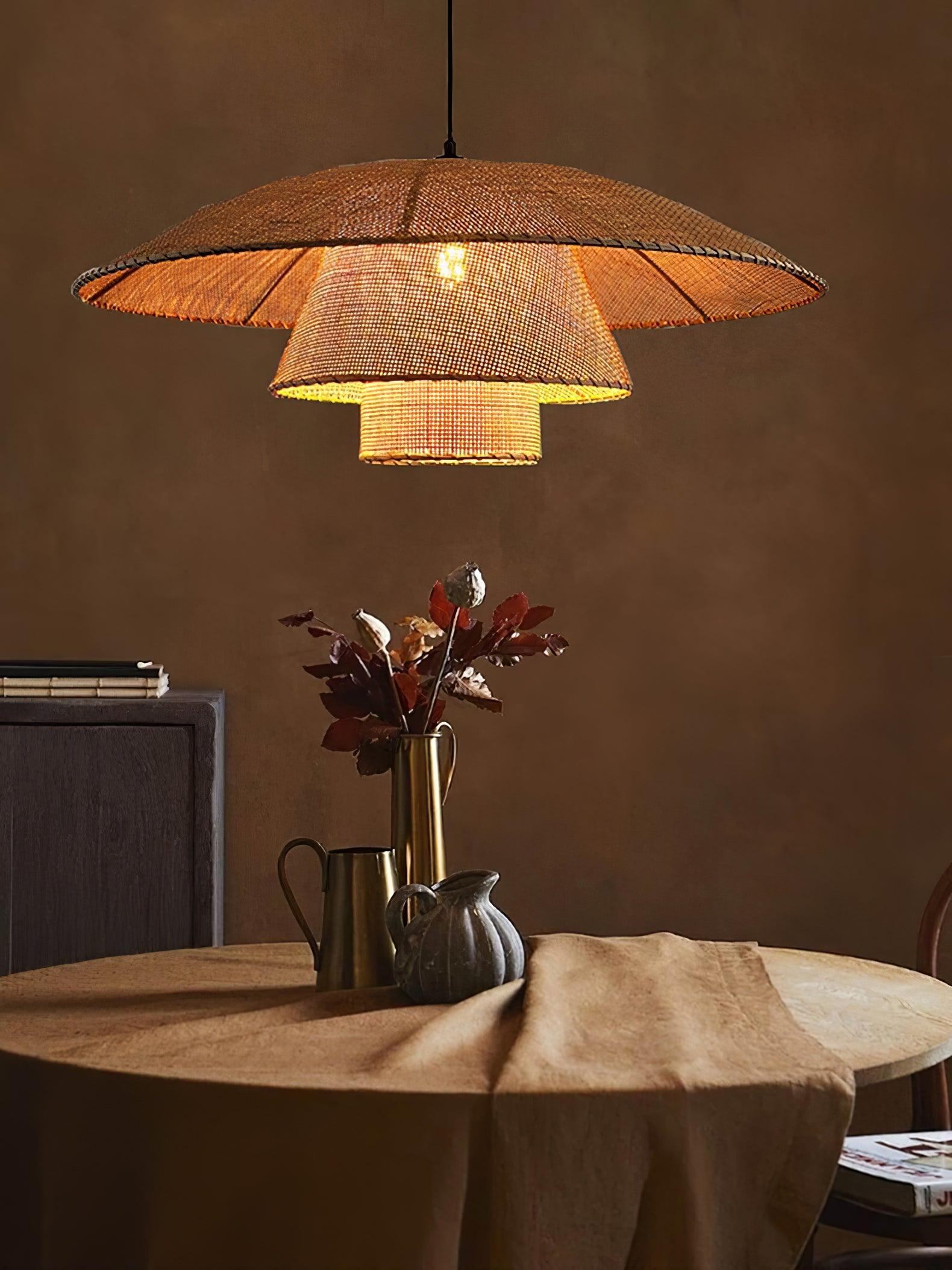 Orvellace Rattan Vintage Pendelleuchte-Letslighting