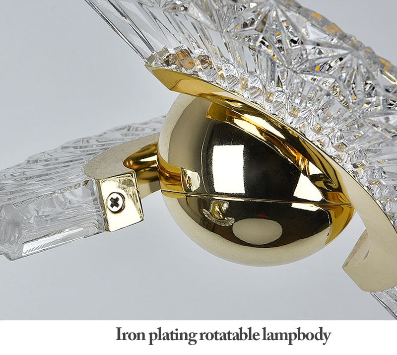 Kristy Modern LED Pendelleuchte Drehbare Gold Esstisch/Schlaf/WohnzimmerMetall Acryl