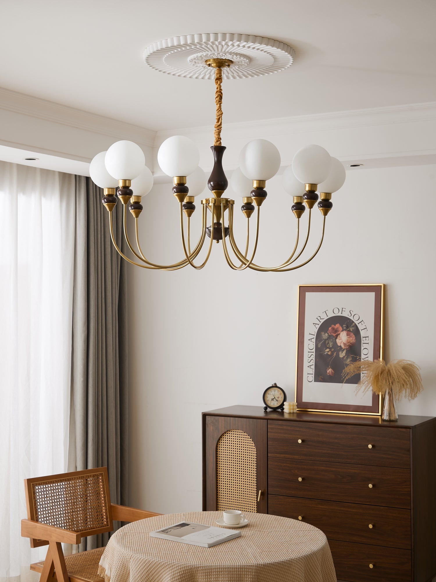 Lustra Kronleuchter Messing Glaskugeln-Letslighting