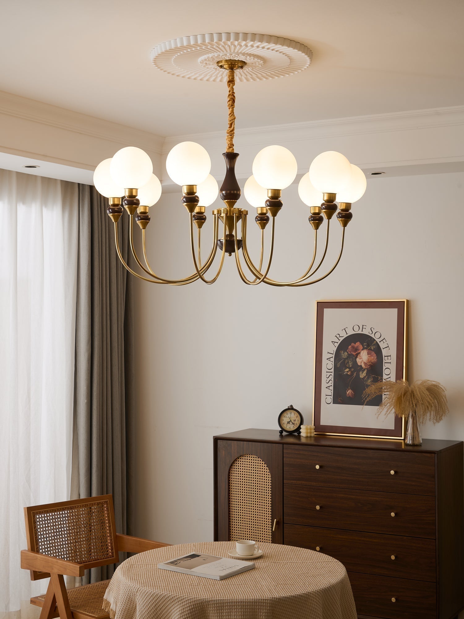 Lustra Kronleuchter Messing Glaskugeln-Letslighting