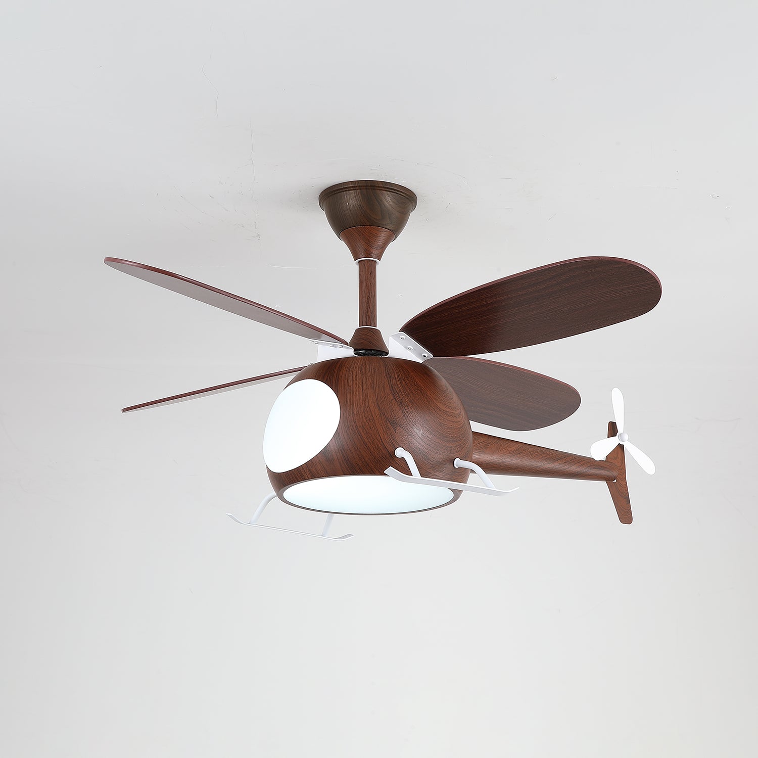 Aviara Ventilatorleuchte in der Ausführung Holzfarbe