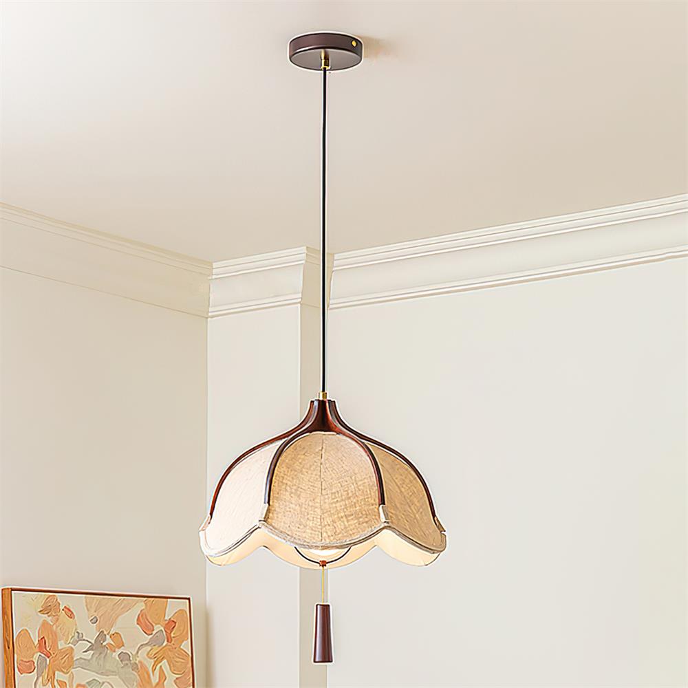 Terrana Pendelleuchte Schlafzimmer Küche Stoff-Letslighting