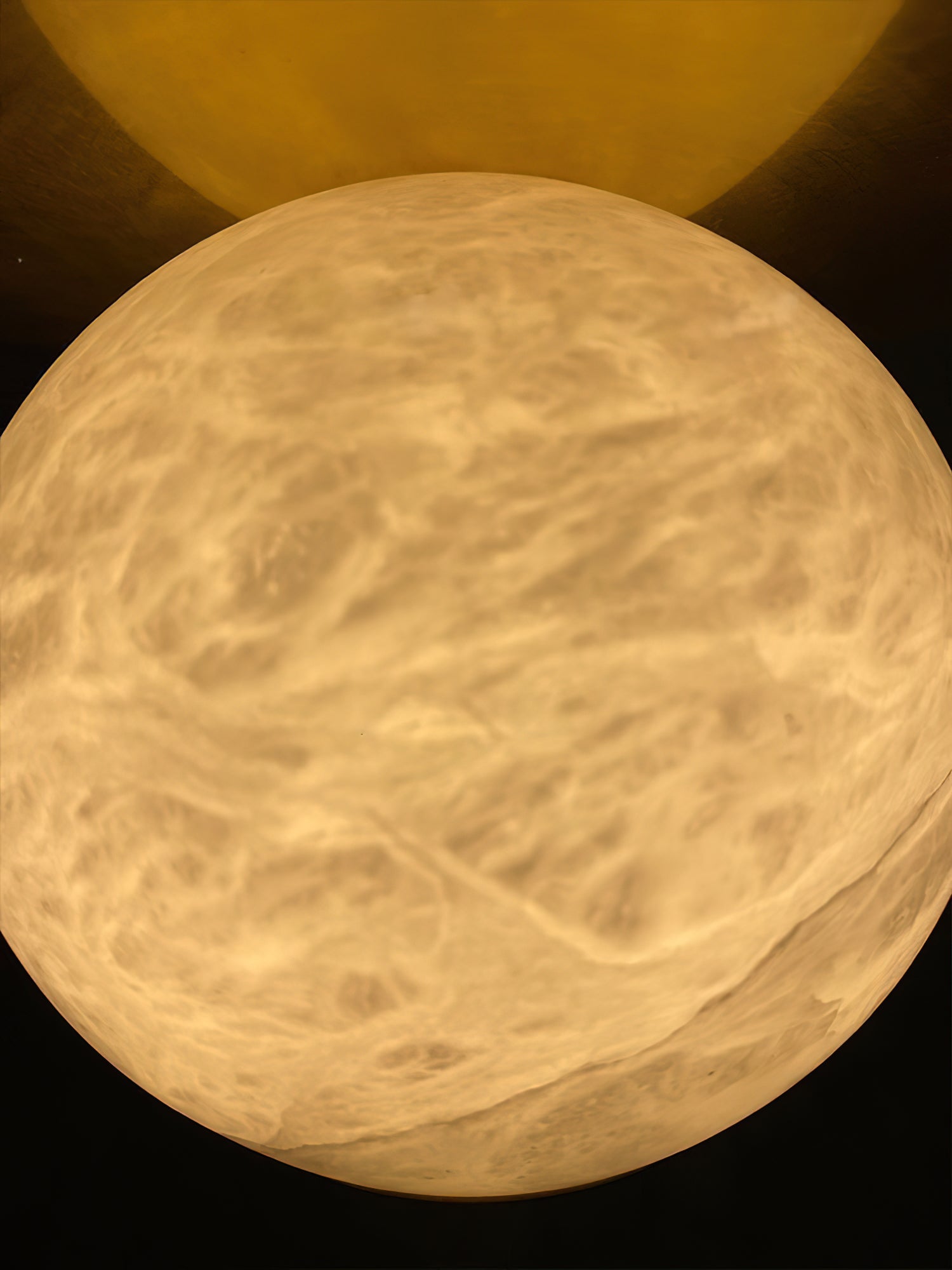 Alvarel Modern Minimalist Cord Brass Alabaster Pendant Light - Letslighting