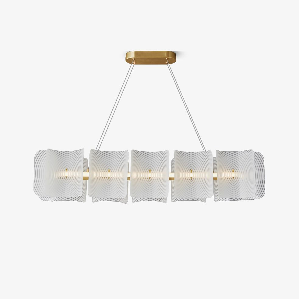 Virinia Postmoderne Luxus-Pendelleuchte aus Messing und Glas-Letslighting
