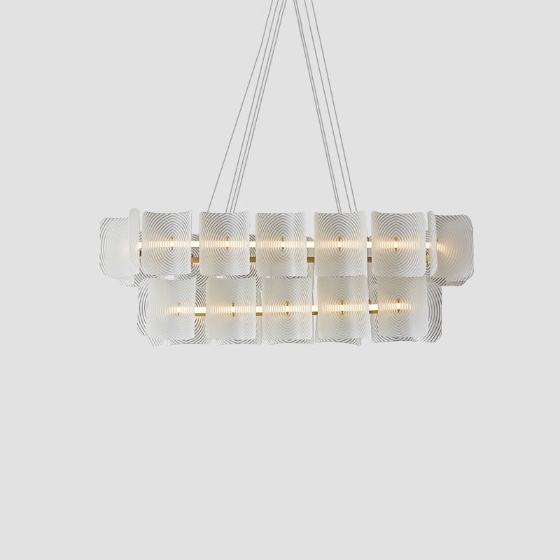 Virinia Postmoderne Luxus-Pendelleuchte aus Messing und Glas-Letslighting