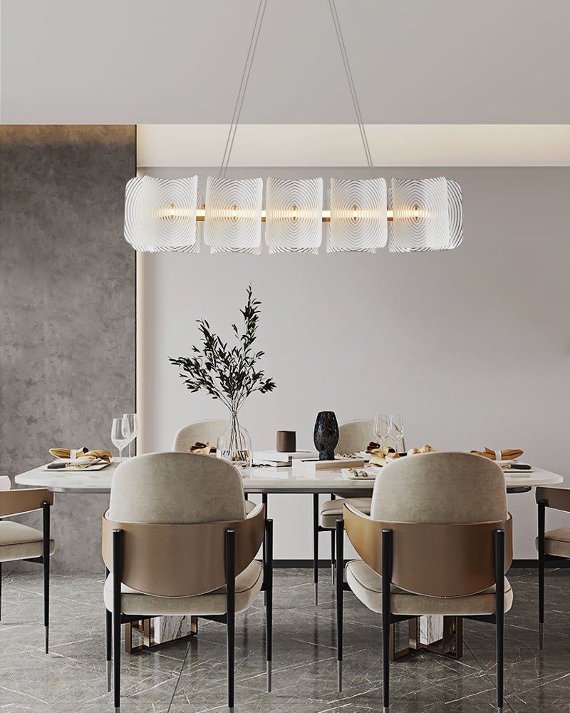 Virinia Postmoderne Luxus-Pendelleuchte aus Messing und Glas-Letslighting